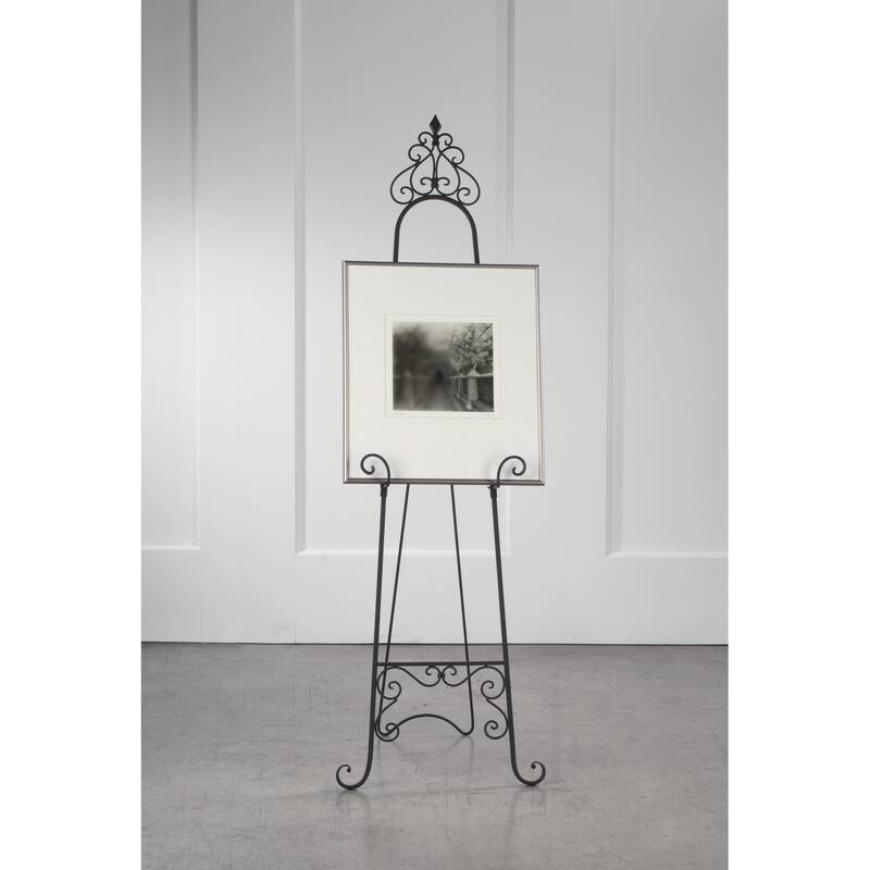 53"H Parisian Black Metal Floor Easel - 53"