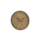 preview thumbnail 3 of 2, Brown Wood Natural Wall Clock, 32 x 32 x 2 - 32 x 2 x 32