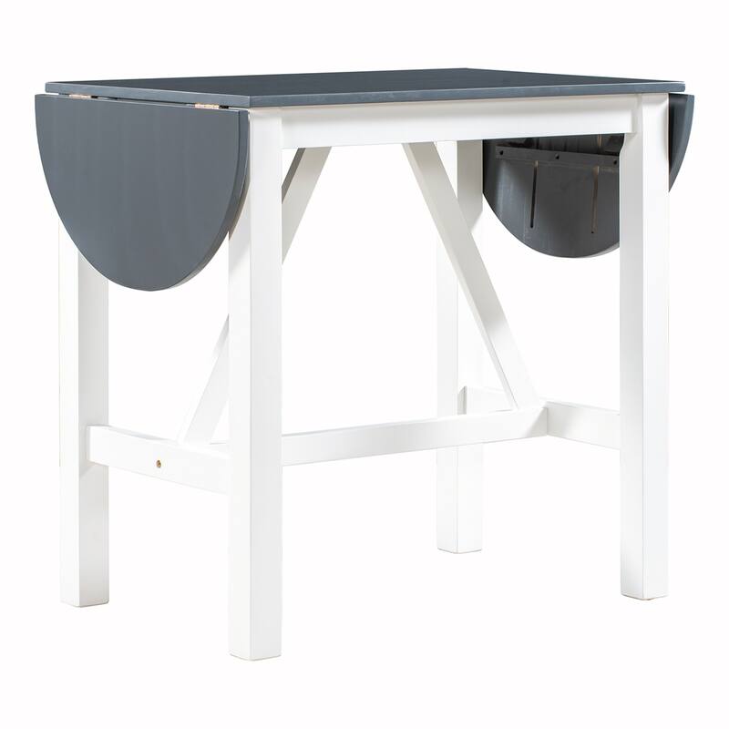 3PCS Drop Leaf Dining Table Set