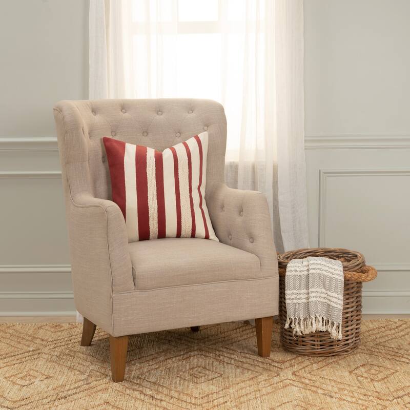 Rizzy Home Transitional Down Filled Pillow - 20" x 20"