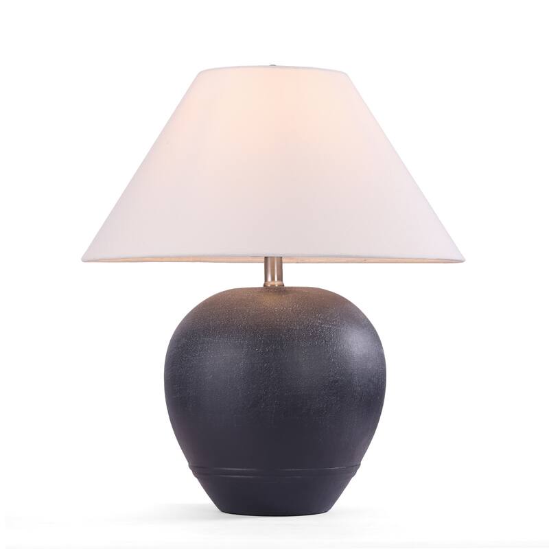 Ceramic Table Lamp with Linen Shade