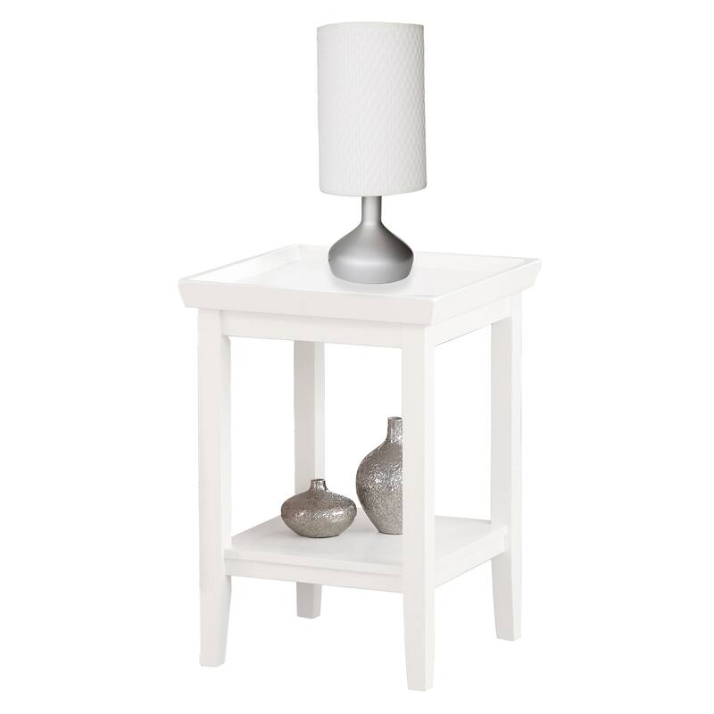 Convenience Concepts Ledgewood End Table with Shelf