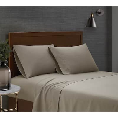 London Fog Garment Wash Solid Sheet Set