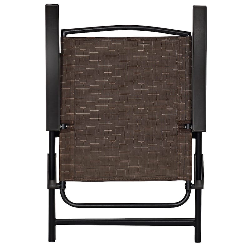 Gymax 4PCS Adjustable Folding Fabric Chair Powder Coated Steel Tube - 21'' x 27'' x 35.5''