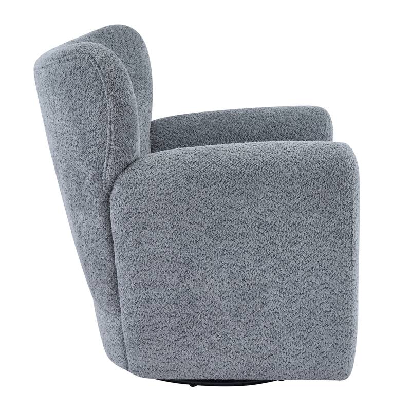 Christopher Knight Home - 360° Swivel Bouclé Wingback Accent Chair