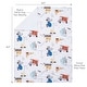 preview thumbnail 6 of 6, Bedtime Originals Construction Zone White Cozy Fleece Trucks Baby Blanket