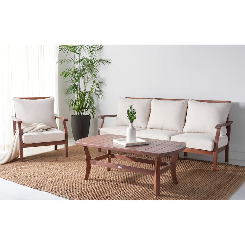 SAFAVIEH Couture Clotilde Outdoor Accent Chair - 33.1" W x 30.7" L x 37" H - 33W x 31D x 37H