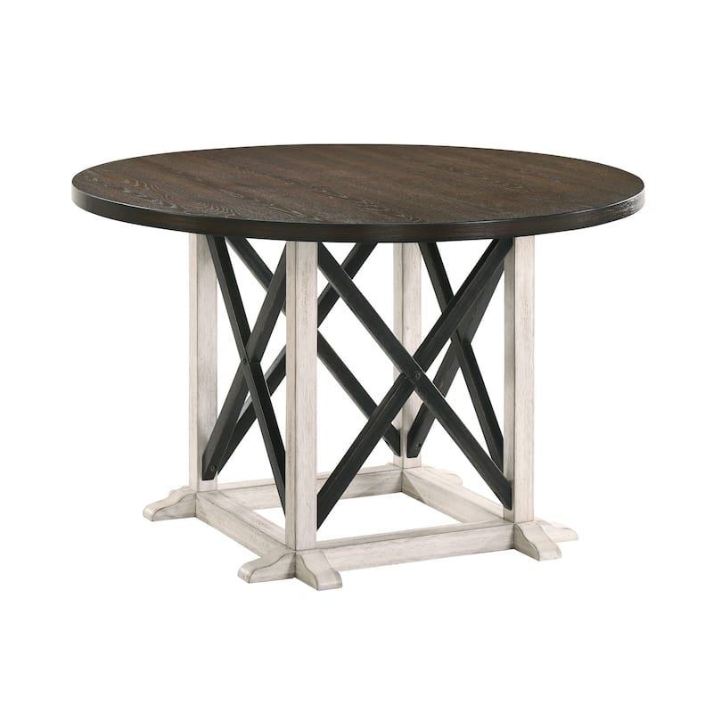 McFarlane Farmhouse Dark Walnut 47-inch Dining Table by Furniture of America