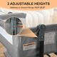 preview thumbnail 4 of 7, Grey 4 in 1 Baby Basinet, Bedside Bassinet for Baby, Height Adjustable Bassinet Bedside Sleeper with Lockable Wheels