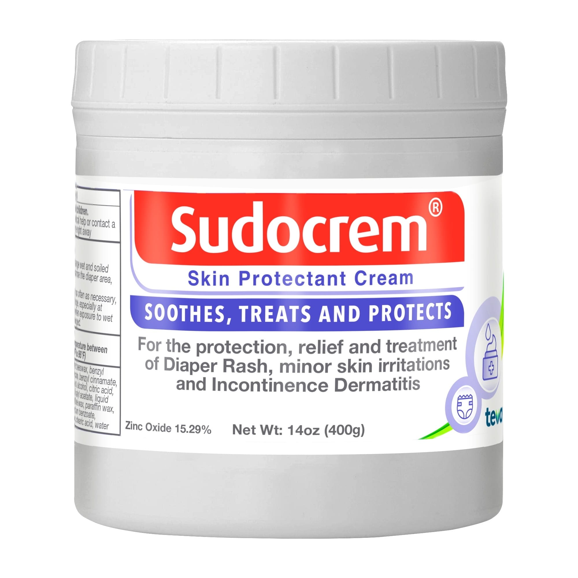 Sudocrem® Diaper Rash Cream - Soothes, Treats, Protects - Bed Bath