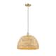 Option Satin Gold / Natural Rattan