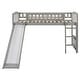 preview thumbnail 24 of 26, Stylish & Simple Twin size Loft Bed with Slide and Ladder, Maximized Space, Solid Construction & Versatility Galore