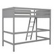preview thumbnail 12 of 12, Contemporary Solid Wood Twin Size Loft Bed with Ladder & Safety Guaranteed, Solid Construction & Versatility Galore, Grey