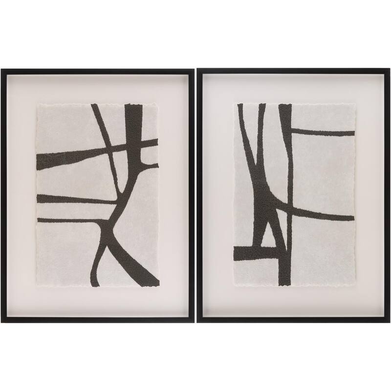 Livabliss Antonym Modern Framed Art Set of 2