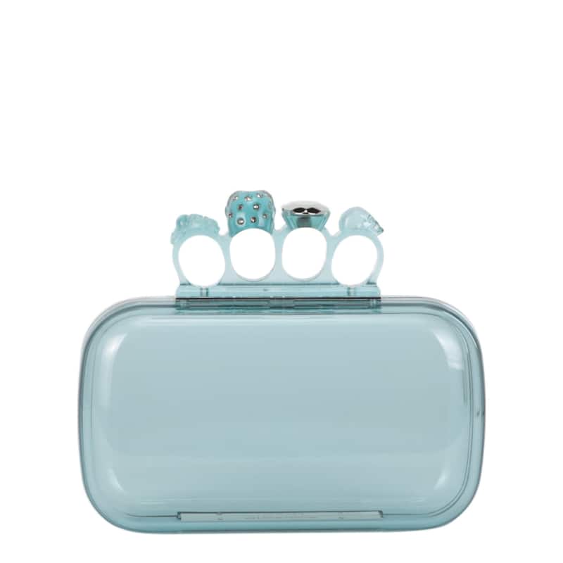Alexander McQueen Skull Four-Ring Clutch