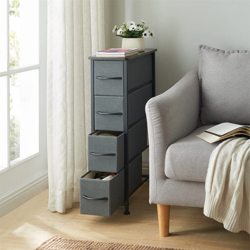 Narrow Dresser with 4 Drawers
