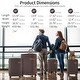preview thumbnail 11 of 38, ABS Hard Shell Lightweight Expandable Travel Luggage with 4 Packing Cubes, TSA Lock, Spinner Wheels