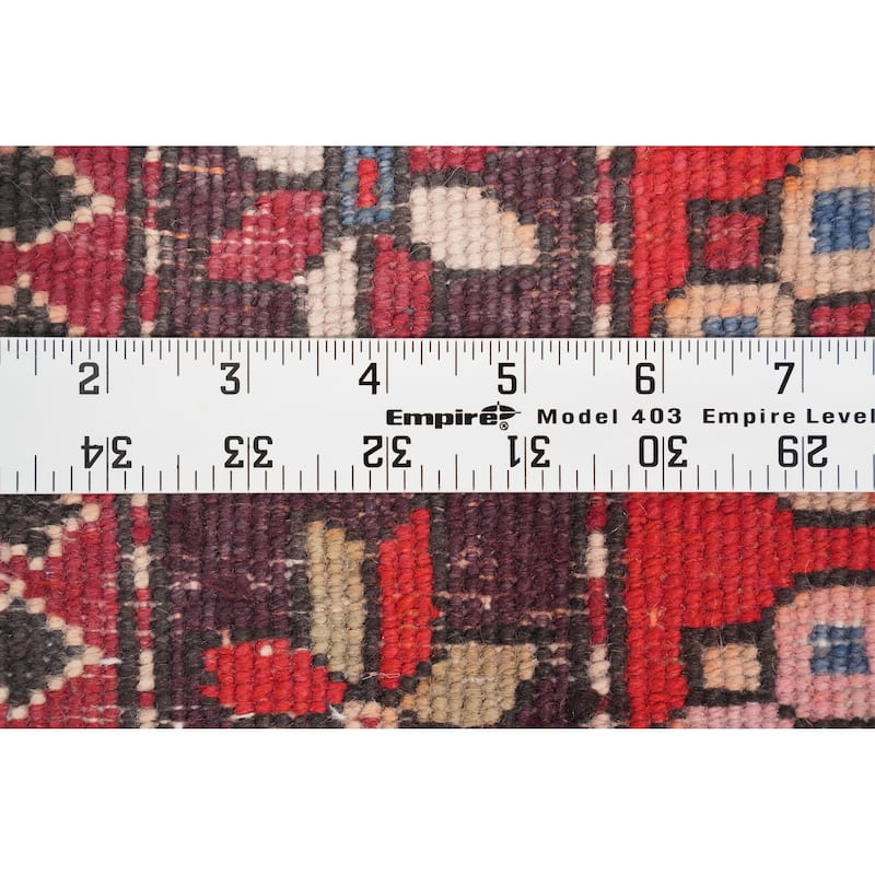 Hand Knotted Oriental 100% Wool Carpet Traditional Tribal Greys & Charcoal Ardebil Area Rug - 9' 10'' X 4' 6''