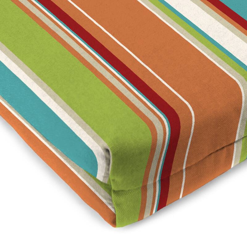 19" x 17" Outdoor Seat Cushion with Ties - Set of 2 - 19" W x 17" L x 2" H