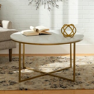 Middlebrook Designs 36-inch Round Coffee Table