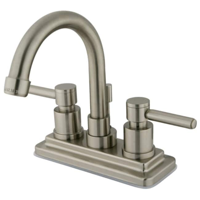 Elements Of Design Twin Lever Handles 4" Centerset Bathroom Faucet