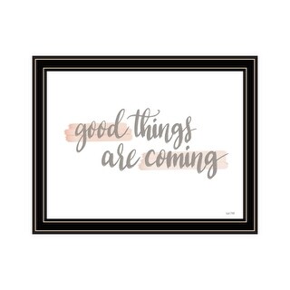 TrendyDecor4U Contemporary "Good Things Are Coming" Framed Print Wall Art