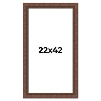 22x42 Frame Pewter Solid Wood Picture Frame Width 1.625 Inches | Interior Frame Depth 0.6875 Inches