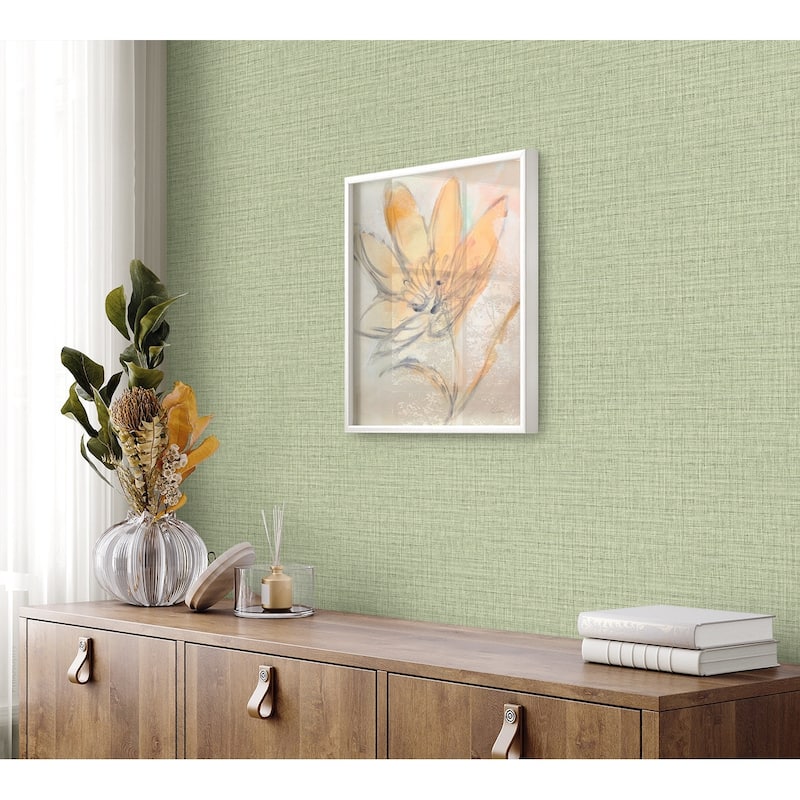 Seabrook Designs Harvest Twine Embossed Vinyl Unpasted Wallpaper
