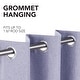 preview thumbnail 59 of 69, Deconovo Faux Linen Total Blackout Grommet Curtain (2 Panels)