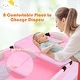 preview thumbnail 7 of 10, Pink Baby Crib Playpen Playard Pack Travel Infant Bed Foldable - 8.4'' x 25.6'' x 30''