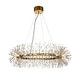 preview thumbnail 1 of 4, 16-Lights Stainless Steel Firework Crystal Chandelier In Antique Bronze For Living Room And Dining Room - W47.2" x H 27.5" Antique Bronze