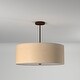 preview thumbnail 12 of 11, EVOLV Textile Classic 24-inch Dark Bronze Drum Pendant