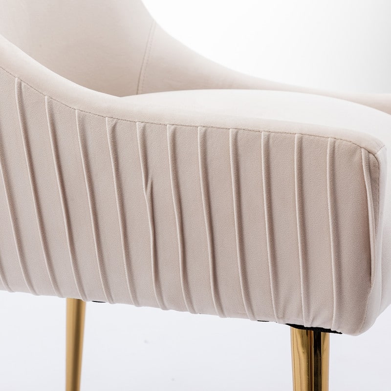 SEYNAR Modern Glam Velvet Dining Chair Set of 8 for Dining Room, Tufted Vanity Chair for Living Room (no table)