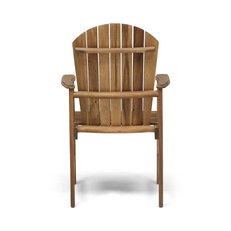 Outdoor Acacia Wood Adirondack Dining Chairs