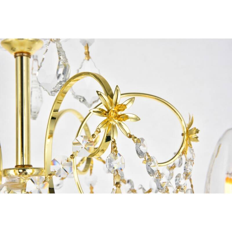 Fleur Illumination 6 light Gold Chandelier