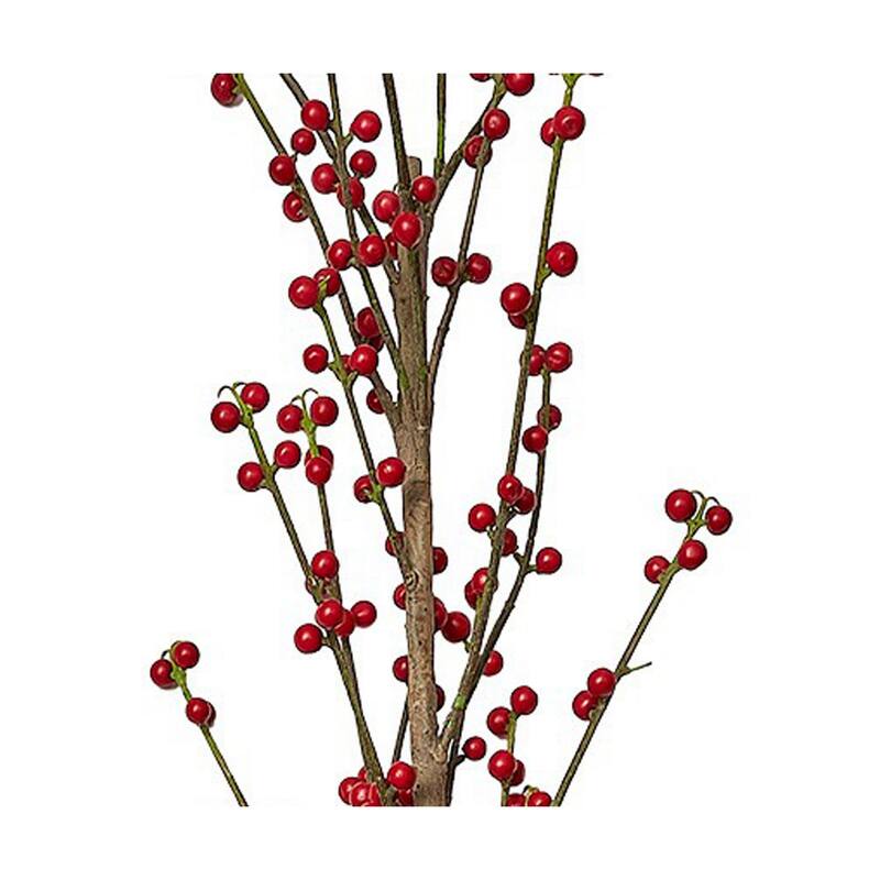 Red Berry Artificial Stem Branch 42.5H inch