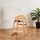 preview thumbnail 3 of 23, Wooden Double Solid Wood Feeding,Portable High,Baby Booster Chair