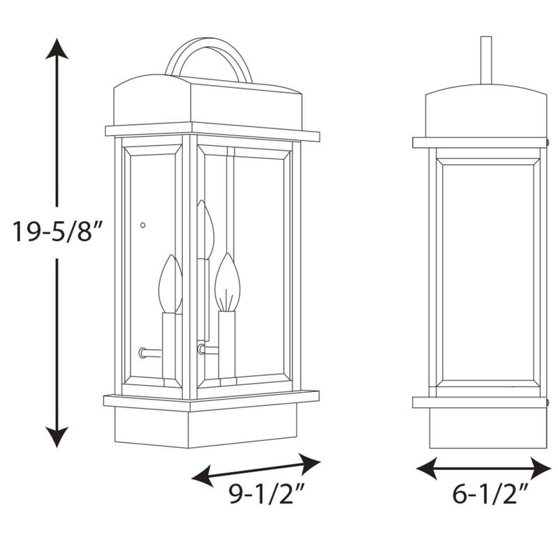 Santee 3-light Large Wall Lantern