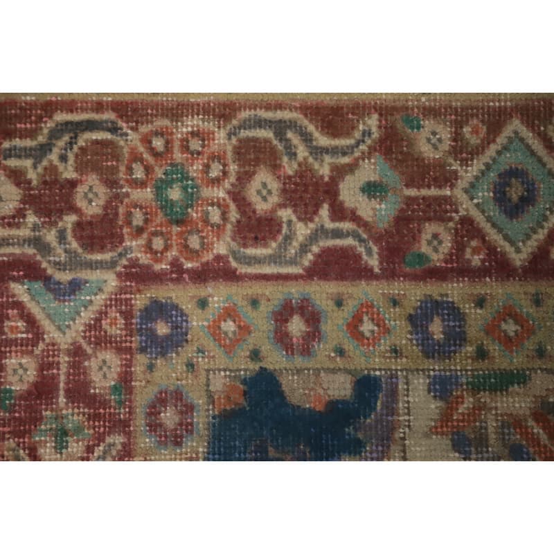 Hand Knotted Oriental 100% Wool Carpet Traditional Medallion Purples Tabriz Area Rug - 6' 5'' X 4' 4''