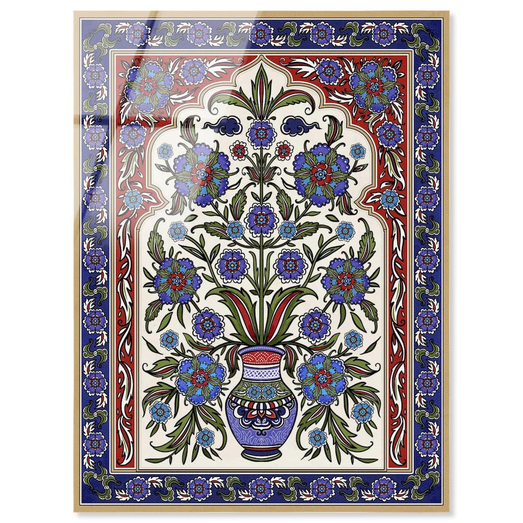 Royal Vase Bloom Acrylic by Art Remedy, Ready to Hang