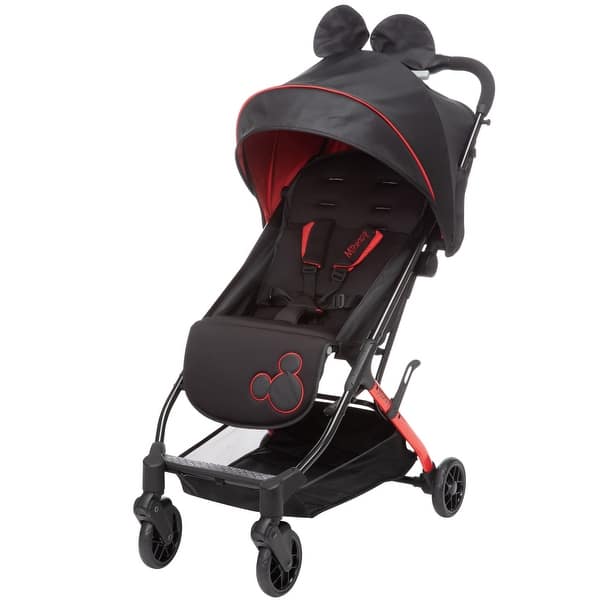 slide 2 of 9, Easy-Fold Compact Stroller - Let's Go Mickey Black/Red