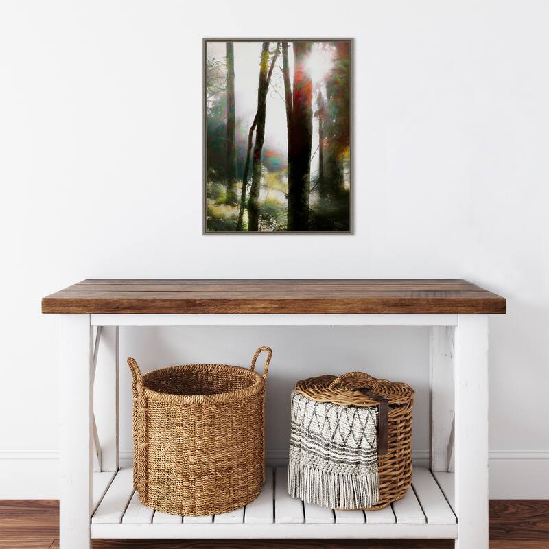 Dare to Believe by Helen White Framed Canvas Wall Art Print - Sylvie Greywash