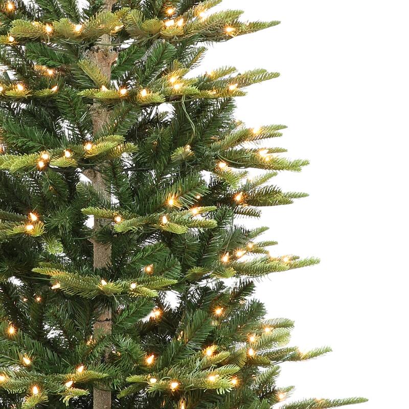 Puleo International Pre-Lit 4.5' Slim Aspen Fir Artificial Christmas Tree
