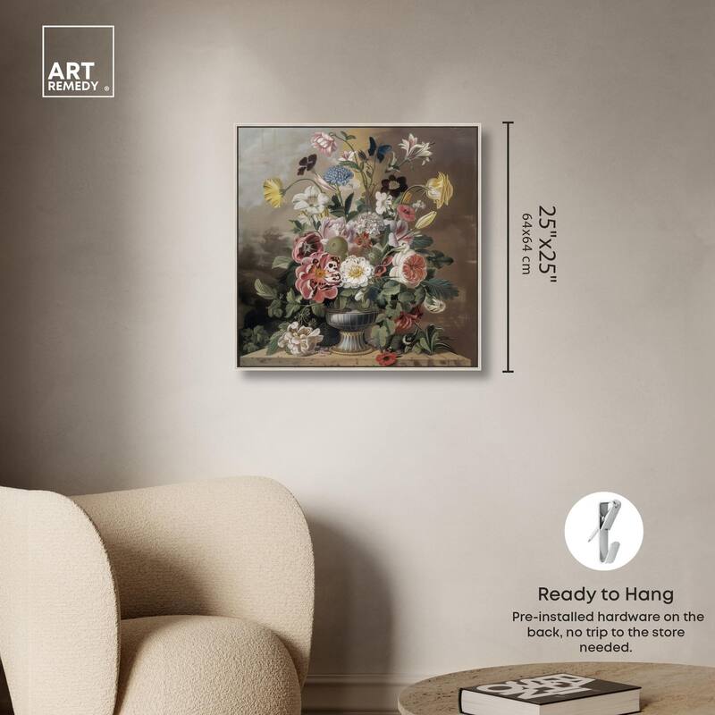 Classical Dream Vase Canvas by Art Remedy