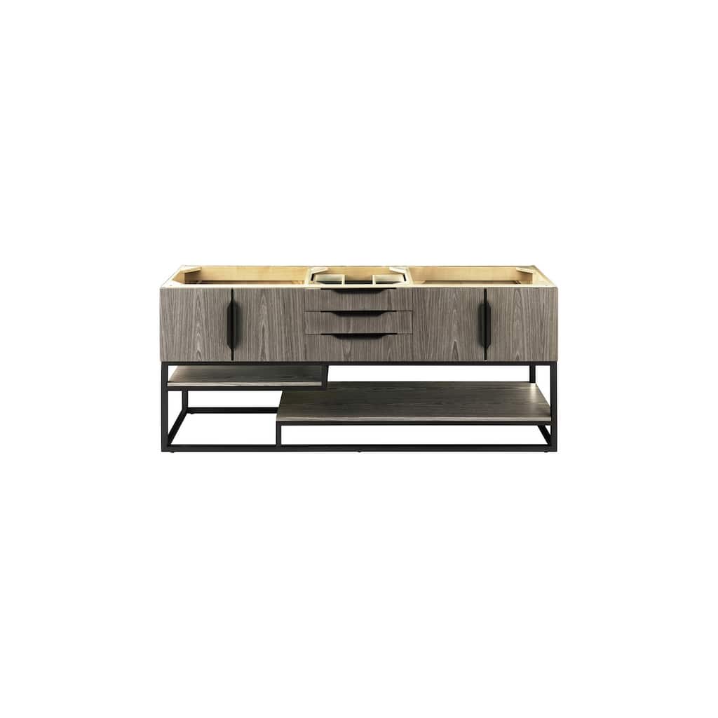 James Martin Vanities 983-V72D-R-MB Columbia 72" Double Free Standing