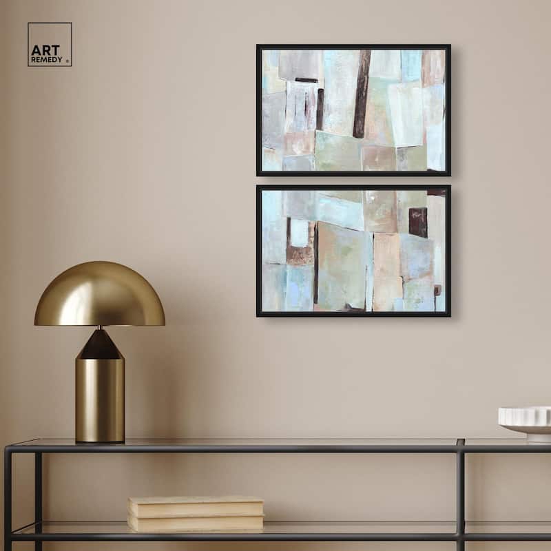 Crossed Lines Canvas Set of 2 by Art Remedy