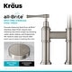 preview thumbnail 17 of 66, Kraus Allyn Traditional 3-Function Bridge Pulldown Kitchen Faucet