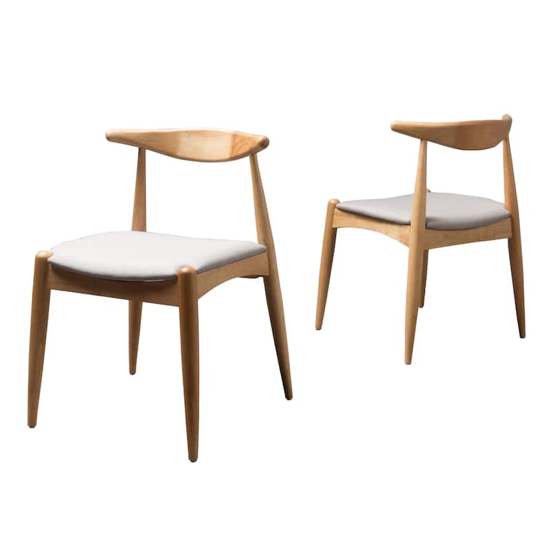 Francie Mid-Century Modern Dining Chairs (Set of 2) by Christopher Knight Home - 20.50" W x 20.25" L x 29.75" H
