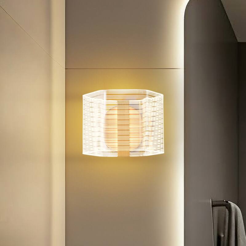 Kenzo LED 1 Light Wall Sconce Vintage Brass Finish Light Guide Panel - Polished Anodized Bronze