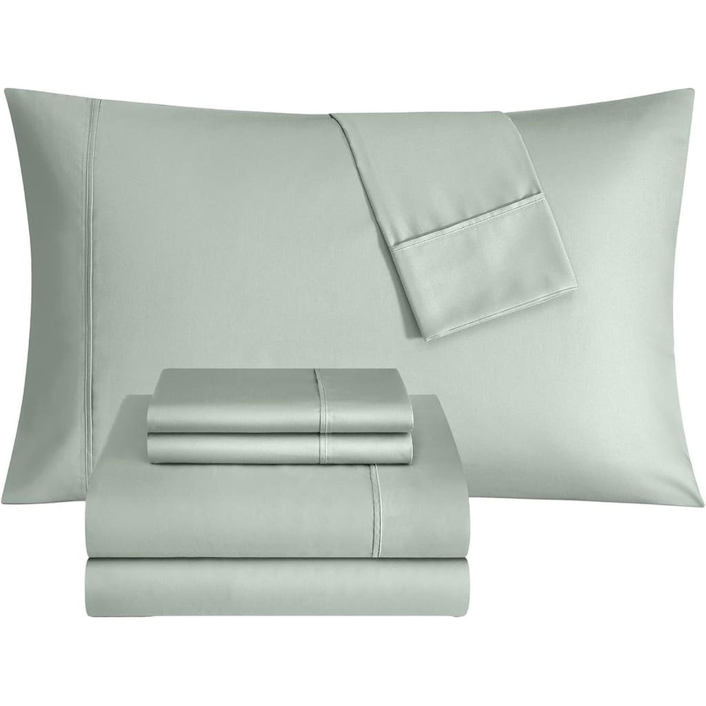 Thomasville 1500 Thread Count Green 6 Piece Premium Cotton Rich Sateen Sheet Set